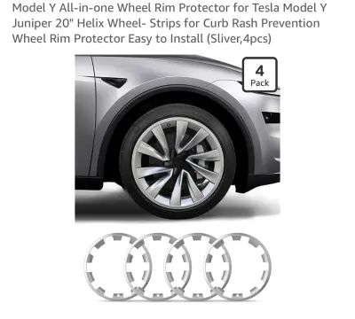 Model Y wheel rim covers similar to image