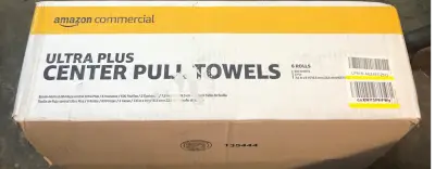 6 rolls Amazon commercial ultra plus center pull towels