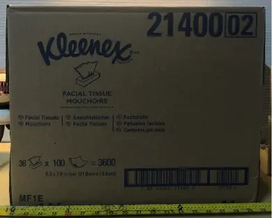 36 boxes Kleenex facial tissue