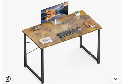 computer desk opened