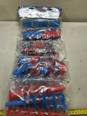 4ct 100 piece spider man party favors