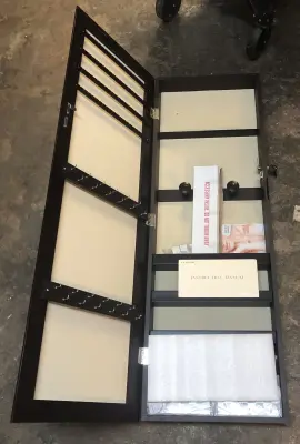 Luxfurni jewelry storage wall box with mirror