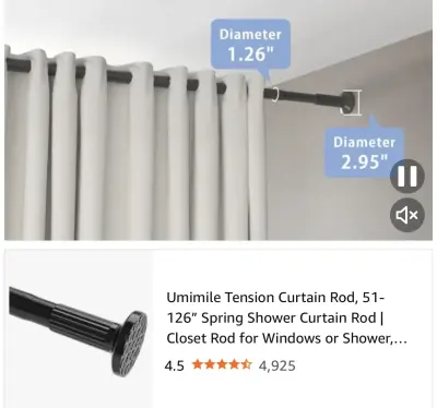 heavy duty shower rod