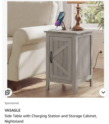 Vasagle end table similar to image