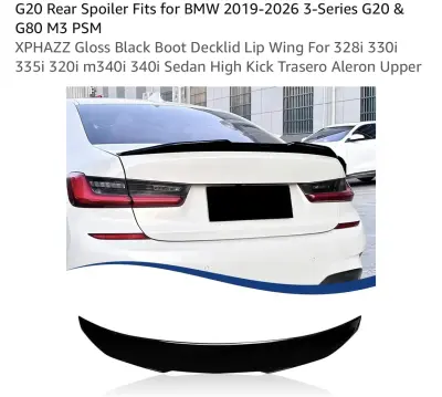 G20 rear spoiler BMW 2019-2026 similar to image
