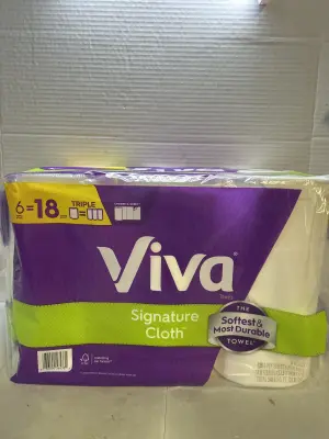 6 viva paper towel rolls
