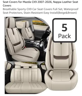 Seat cover for Mazda CX9 2007-2026 similar to image