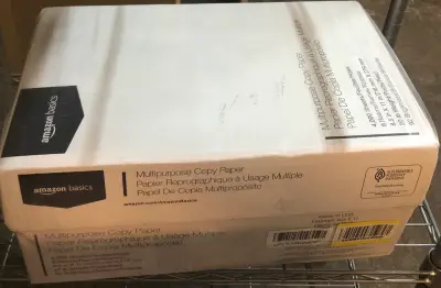 Amazon basics multipurpose copy paper 4,000 sheets
