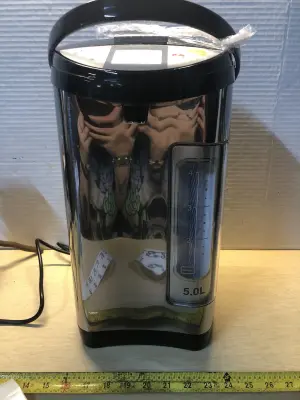 Hot water dispenser comes on