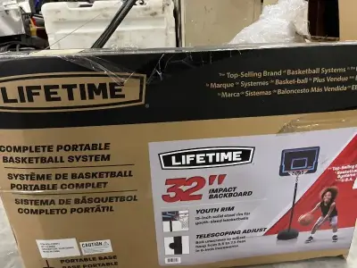 32” lifetime basketball goal untested as is