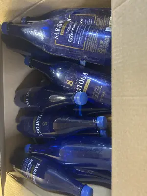 lot of saratoga sparkling water