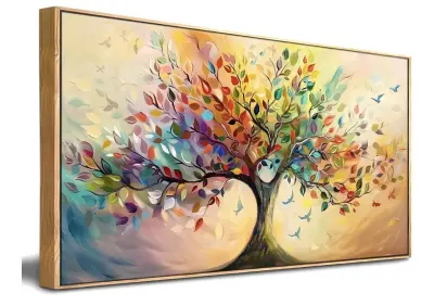20” x 40” framed canvas
