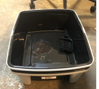 2pc plastic cat litter box