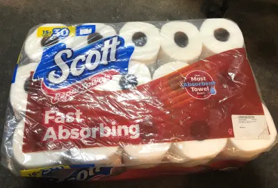 15 rolls Scott paper towels