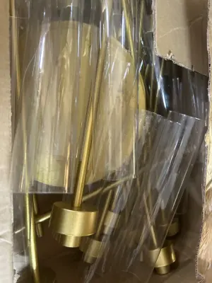 35 inch set of 4 gold candle bars