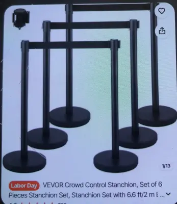 Vevor crowd control stanchion similar to image