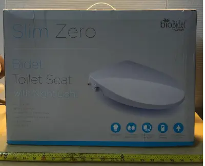 Slim zero bidet toilet seat with night light