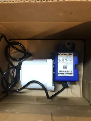 Chem*Tech plusafeeder 115V diaphragm metering pump used as is