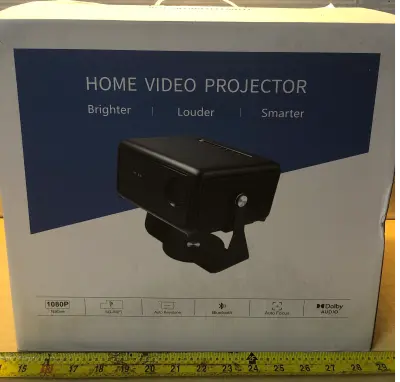 Home video projector used as is missing cords