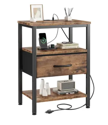 Night stand with charging station similar to image