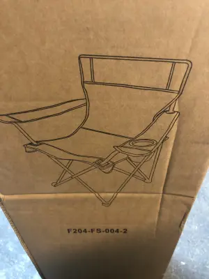 2pc black folding chairs