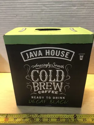 2 boxes1 gallon each Java house cold brew box coffee decaf exp:9/16/26