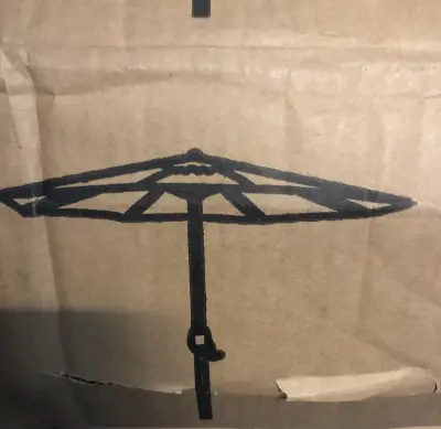 Blissum 9ft patio umbrella similar to image