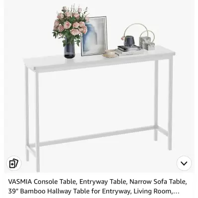 39” entryway table similar to image