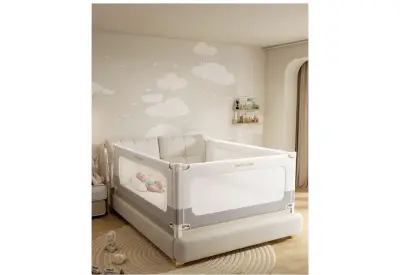 3 piece bed rail queen sized