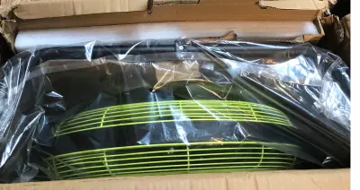 Solar powered floor fan