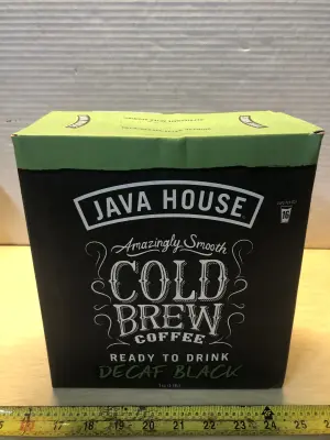 2 boxes 1 gallon each Java house box decaf coffee exp:9/16/26