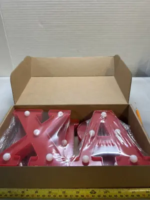 4 “XMAS” christmas lights
