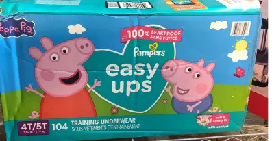 Pampers peppa pig easy ups 4t/5T 104 count