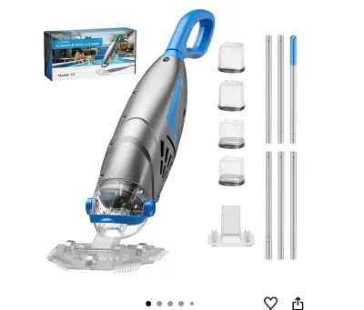 pool vacuum has been opened
