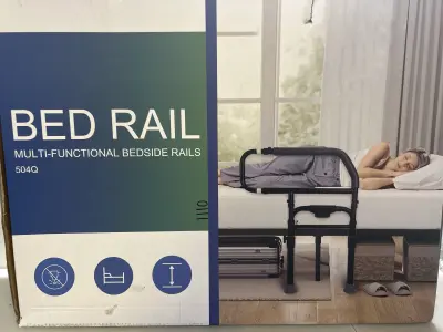 bed rail has been opened