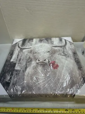 highland cow canvas