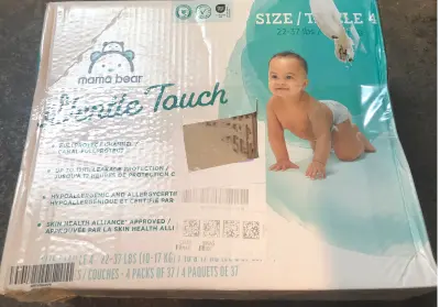 Mama Bear gentle touch 148 size 4 diapers