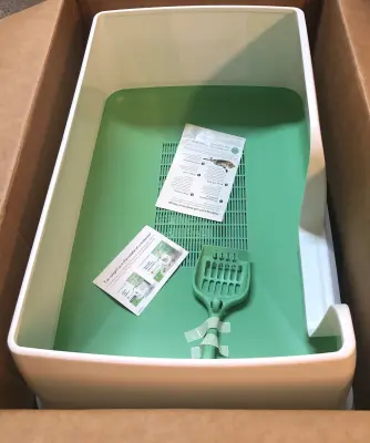 Purina tidy cats the bigger breeze litter box with zeolite pellets