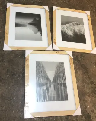 3pc framed wall art