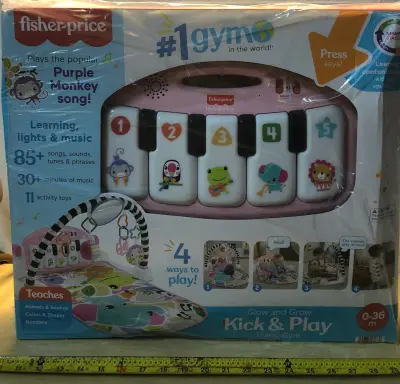 Fisher-price glow and grow kick and play piano gym