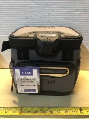 Titan zipperless cooler holds up to 9 cans