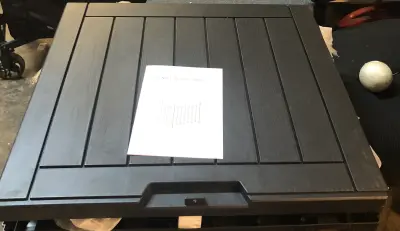 Plastic outdoors storage box