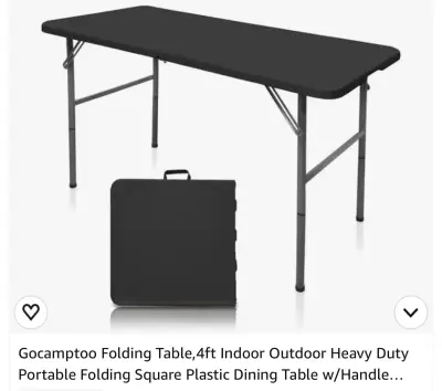 Folding camping table 4ft similar to image