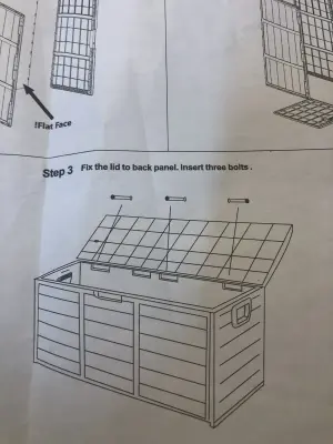 Plastic outdoor storage chest