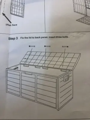 Plastic outdoor  storage chest