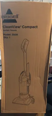 Bissell cleanview compact upright vacuum comes on